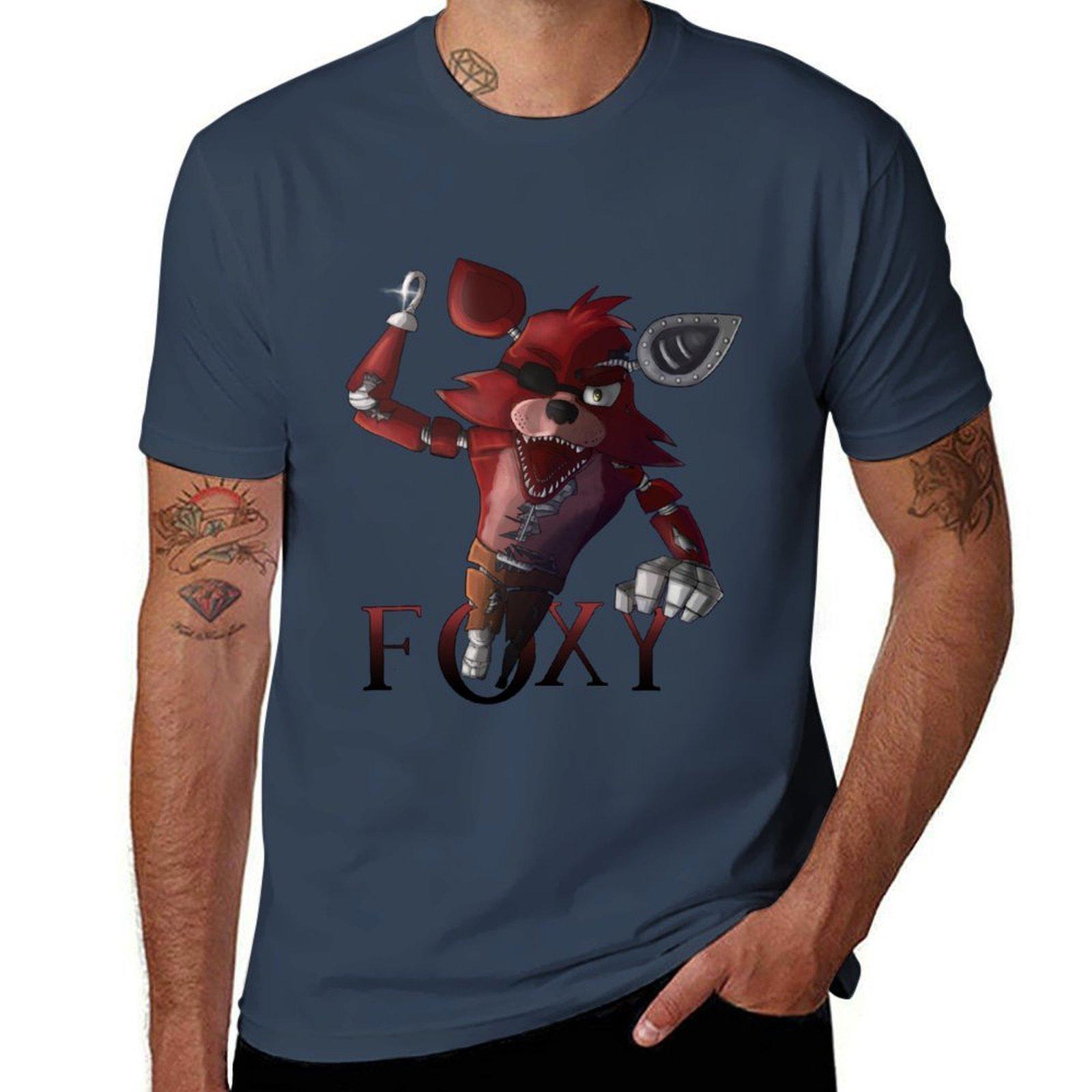 Foxy The Pirate Attack Tshirt Lightweight Casual Summer Tshirt S