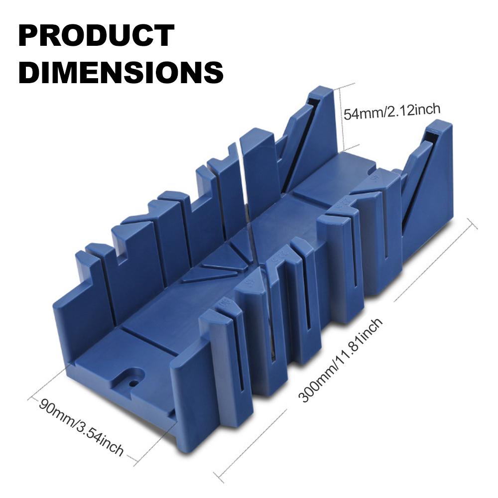 Wood Cutting Clamping Miter Box 22.5/45/90 Degree Saw Guide Angle Tool Multi-angle Jig Kit DIY Tools ABS Saw Cabinet