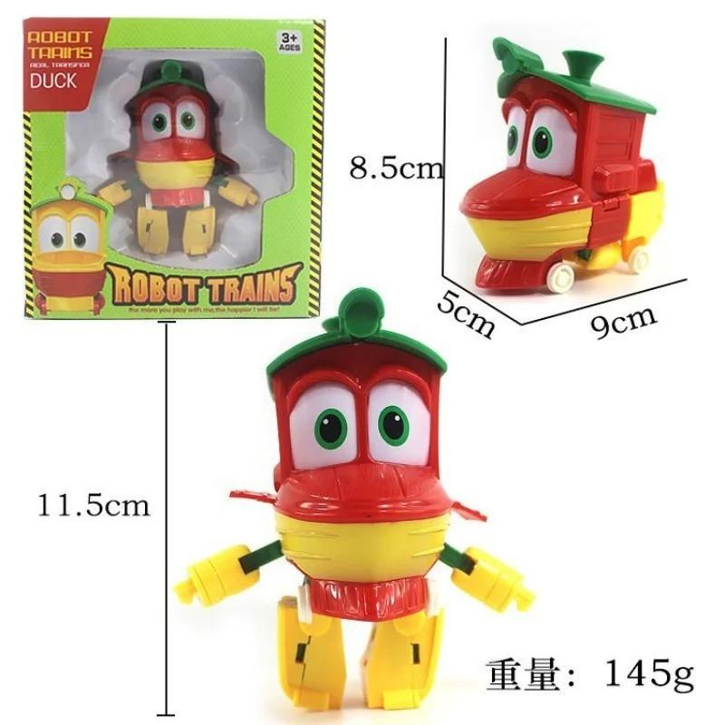 Children Cartoon Trains Deformation Robots Model Toys Plastics Train Action Figure Robot Car Anime Game Kids Gifts