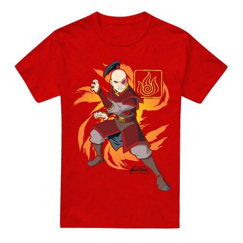 Avatar: The Last Airbender Unisex Adult Flame Burst Zuko T-Shirt