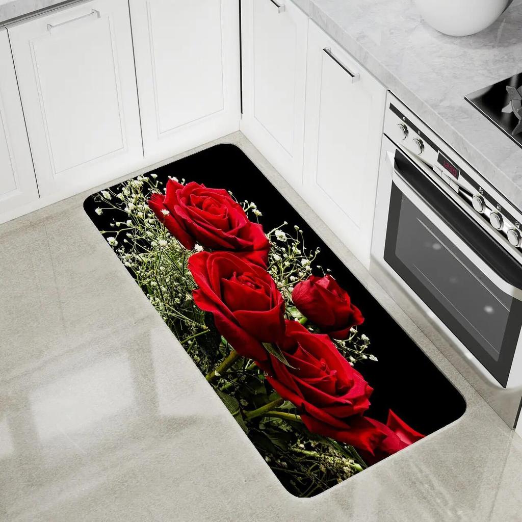 Long kitchen carpet home entrance door mat bedroom living room decoration bedside carpet corridor balcony bathroom non-slip mat