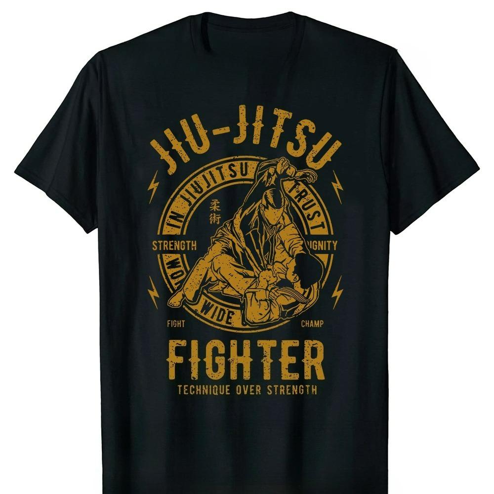New Fashion T-shirt 1 Pure Cotton Cool Casual JIU JITSU BJJ TEE Brazil Jiu Jitsu Fashion 2025 New Men's and Women's T-shirt