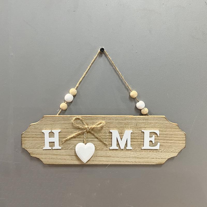 1pcs New Wooden Doorplate Welcome Hanging in Front of The Door Welcome Home Creative Decoration Board Bow