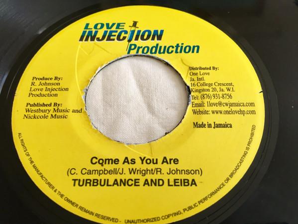 

7-дюймовая пластинка TURBULENCE & LEBA HIBBERT - Come As You Are NONE Love Injection 2006 Ямайка Регги, Ска и Даб Б/У