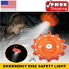8 LED Flares Road Emergency Disc Safety Light Flashing Roadside Beacon Warning