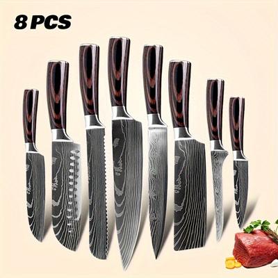 Damascus Knife Sets     Damascussteel Kitchen Knives Best Kitchen Knives Kitchen Stuff Choppingknife