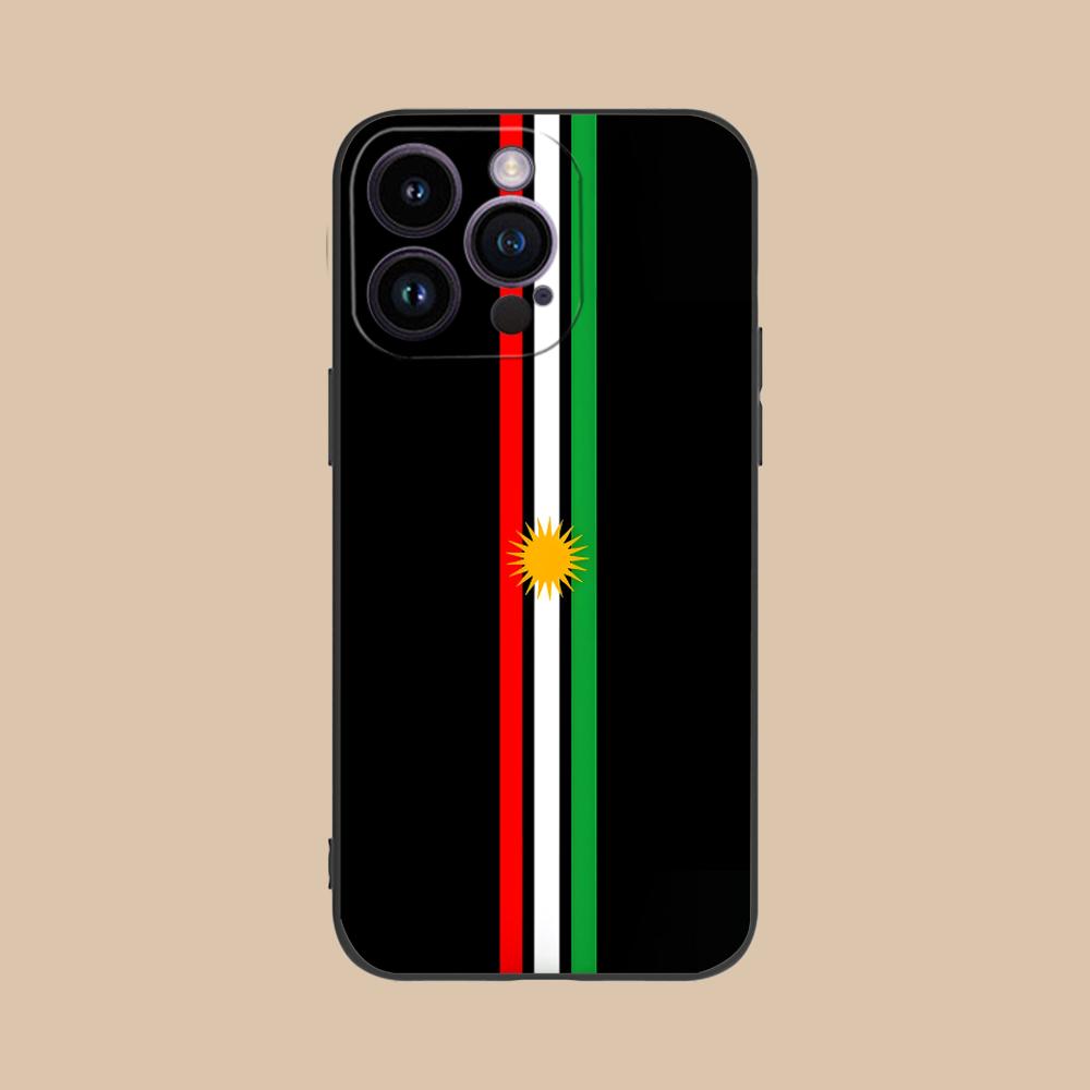 

Kurdistan Flag Printed Phone Case for iPhone 17 16 15 14 13 12 11 X XR XS 8 7 Air Pro Max Plus Mini Soft TPU Shockproof Cover iPhone 7 Plus
