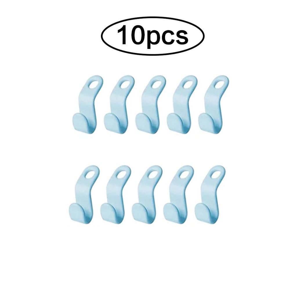 50pcs Clothes Hanger Extender Clips Space Saving Connector Hook Cascading Hangers Hooks Home Closet Storage Rack Organization