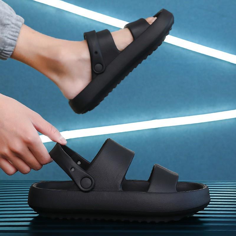 

2025 Exclusive Korean Trendy Men s Summer Beach Sandals 40/41 белый