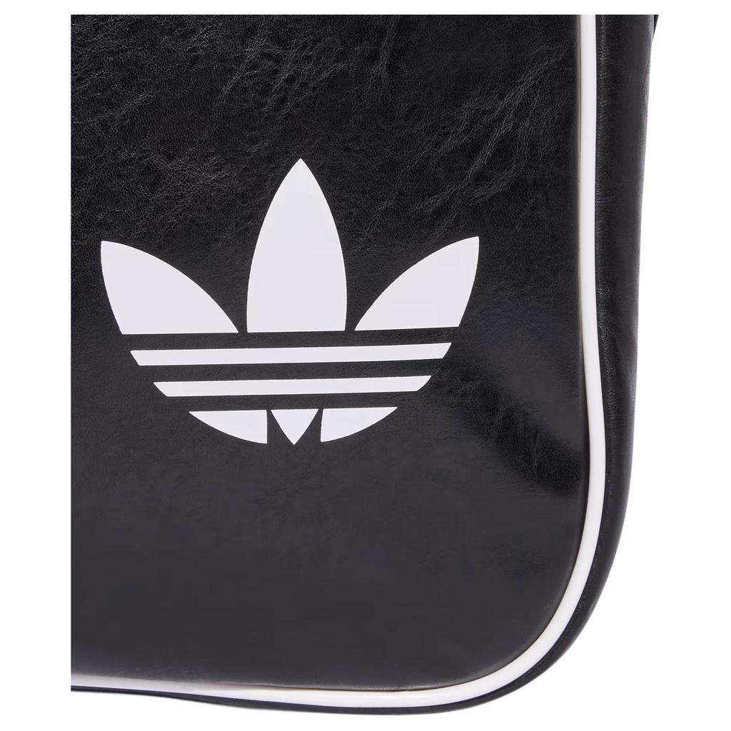 New Adidas Originals Polyurethane Shoulder Bag Unisex Black JW3346