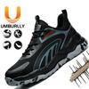Smash-proof and Puncture-proof Men's Flying Weaving, Breathable and Wear-resistant, Anti-construction Site Work Safety Protective Shoes