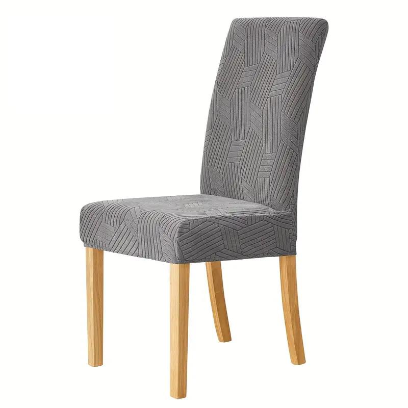

1/2/4/6pcs Jacquard M/XL Chair Covers Elastic Dining Chair Slipcover Washable Chair Seat Case for Living Room Home Wedding Decor 1pc