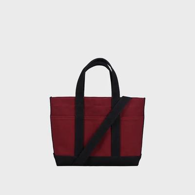 Primo Petit Canvas Tote Bag (Wine/Black)