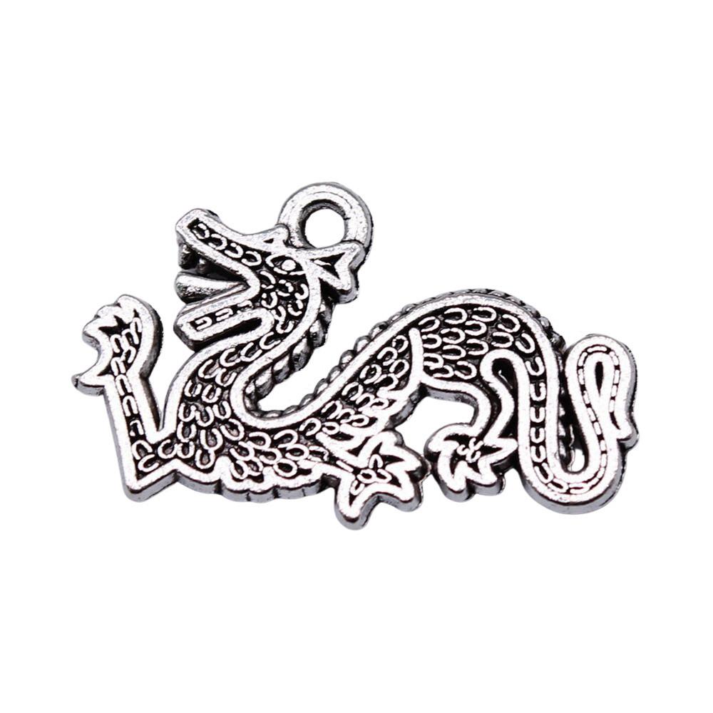 Alloy Pendants Dinosaur Dragon Wing Charms Vintage For Gothic DIY Jewelry Making Supplies