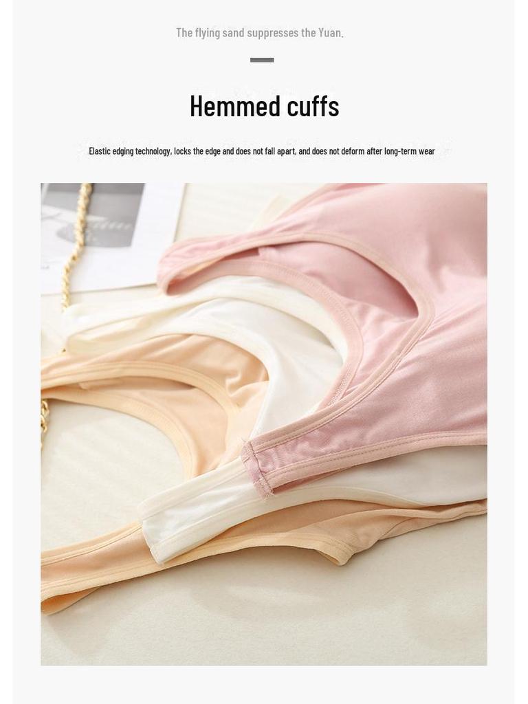 Modalowa wyściełana kamizelka plus size dla kobiet, dopasowana, jednolity kolor, wszechstronny jednoczęściowy, okrągły dekolt