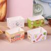 10Pcs Sandwich Egg Toast Box Disposable Dog Burger Packaging Boxes Thick Egg Burn Toast Food Takeaway Container Boxes