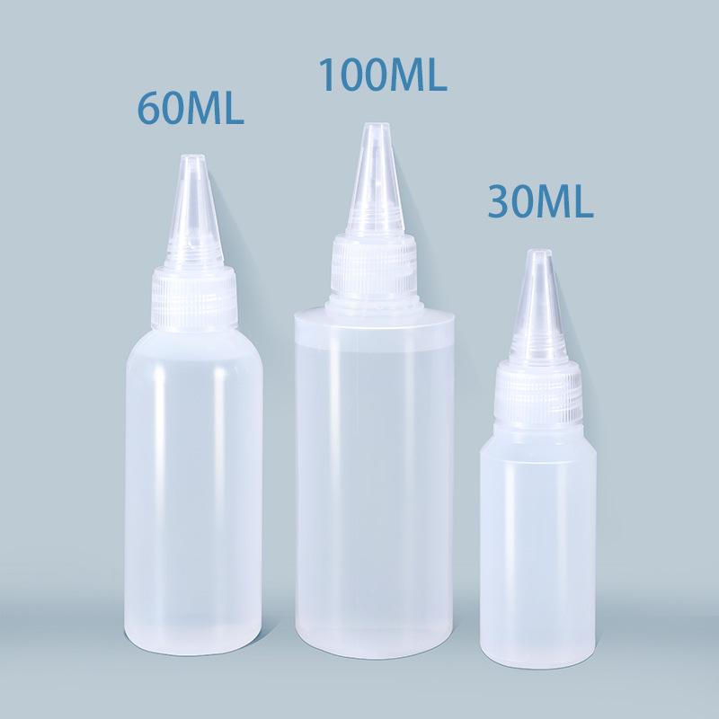 Thickened Transparent Needle-Tip Glue Bottle for Industrial Dispensing
