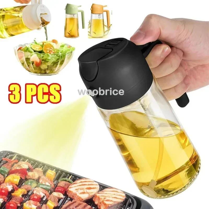 Oil Spray Spray Kitchen Glass Oil Spray Bottle 500ml Olive Oil Sprayer Camping BBQ Kitchen Baking BBQ Picnic Kitchen Tools