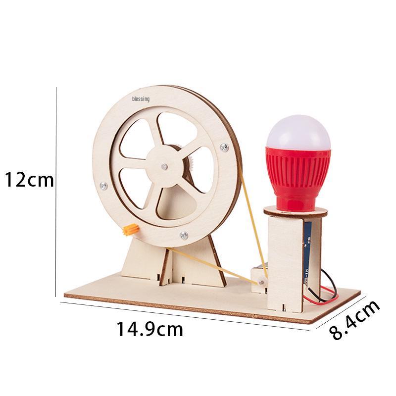 DIY Hand-Crank Generator Kit for Kids - Educational Science Project