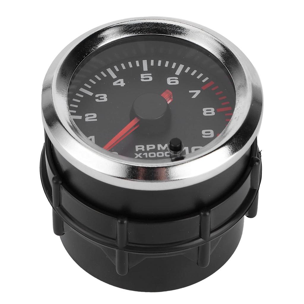 KIMISS Tachometer, 52mm/2" Universal 7 Color Tachometer Revometer Measuring Range 0-10000RPM