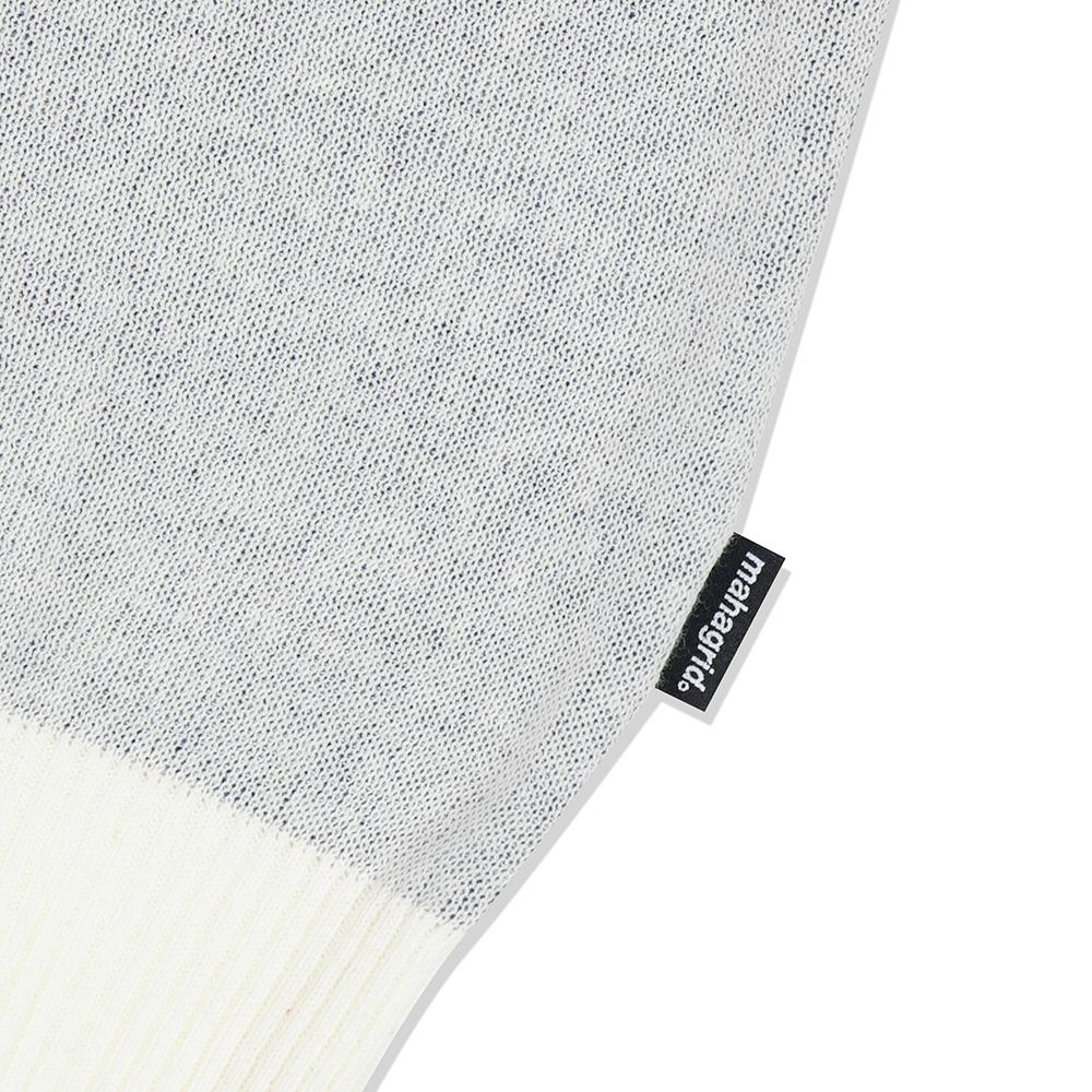 MAHAGRID College Logo Half Knit Ivory(Mg2Dmmk601A)