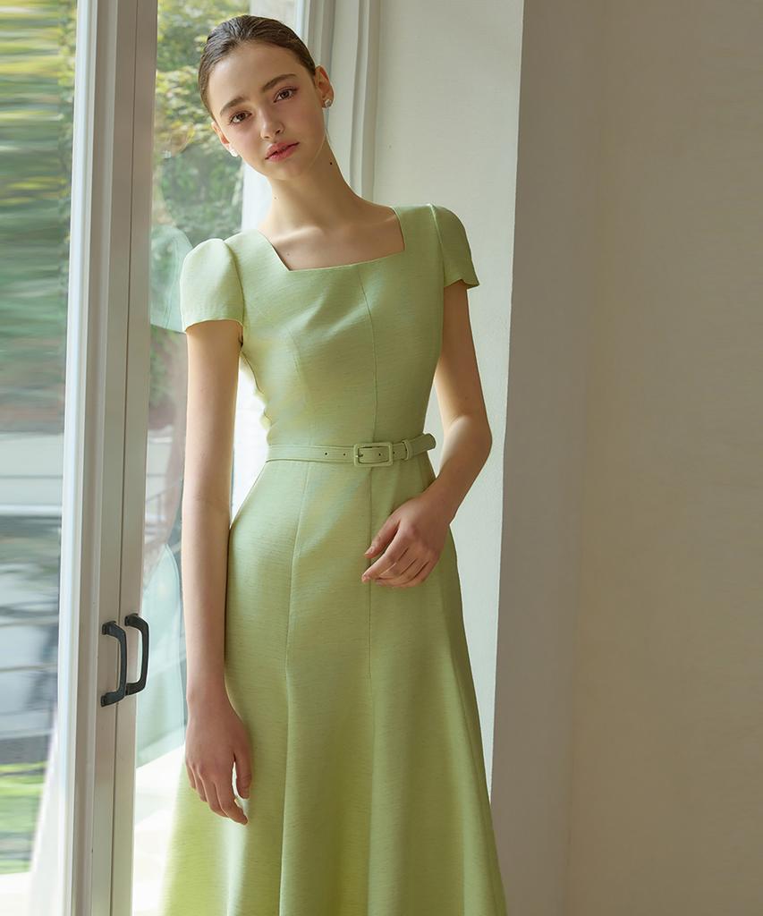 Julie And Kara 25Hs Collar 125 Terroir Line Lumiere Dress Green