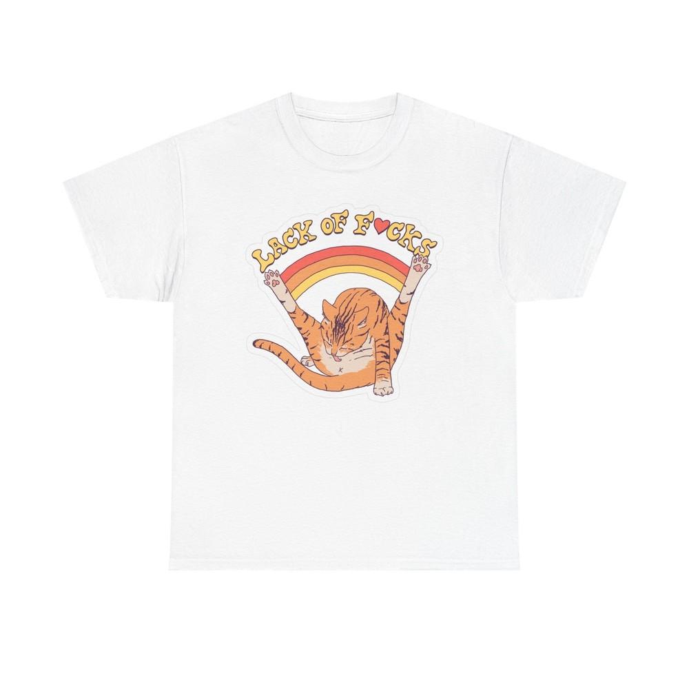 Lack Of Care Hilarious Cat Meme Joke Graphic T Shirt Unisex BRAND NEW Cotton Tee Unisex T-Shirt
