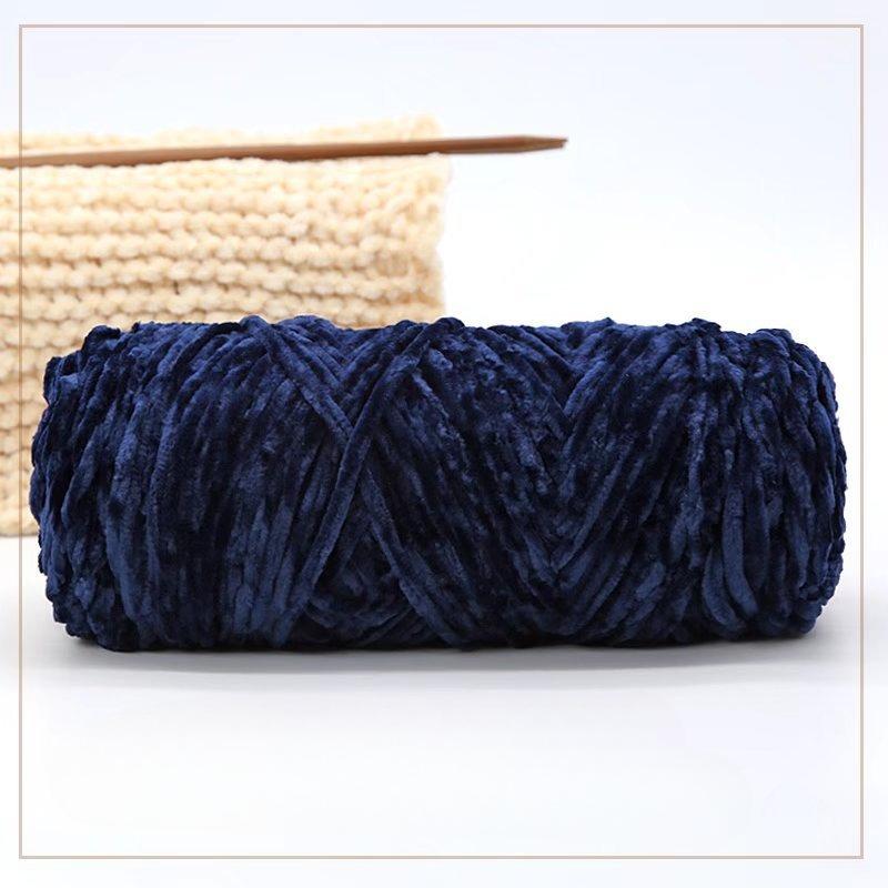 500g Chenille Soft Velvet Yarn Cotton Wool Yarn Crochet Yarn DIY Handmade Scarf Sweater Coat Blankets for Knitting Crafts