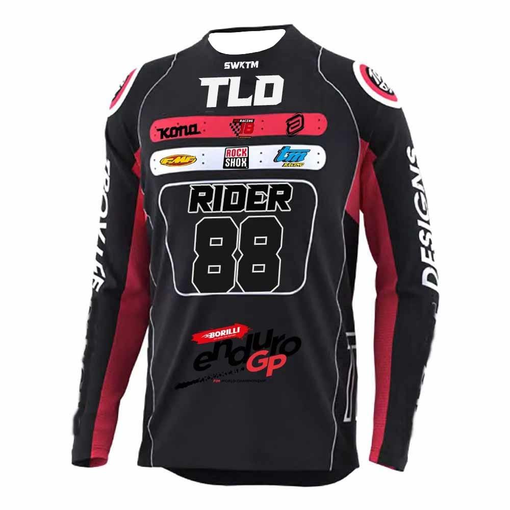 26 MTB Motocros Team Jersey Custom Enduro Downhill Moto Jersey Off Road Long Sleeve Cycling Jersey MX Jersey Hombre Bmx Shirt