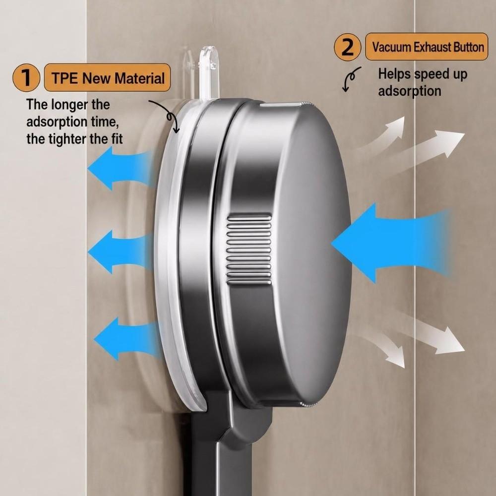 Punch-Free Suction Cup Hook Strong Load Bearing Storage Rack Light Luxury Wall Hook Cabinet