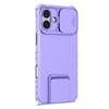For iPhone 16 Case Camera Slider PC + TPU Phone Cover with Kickstand