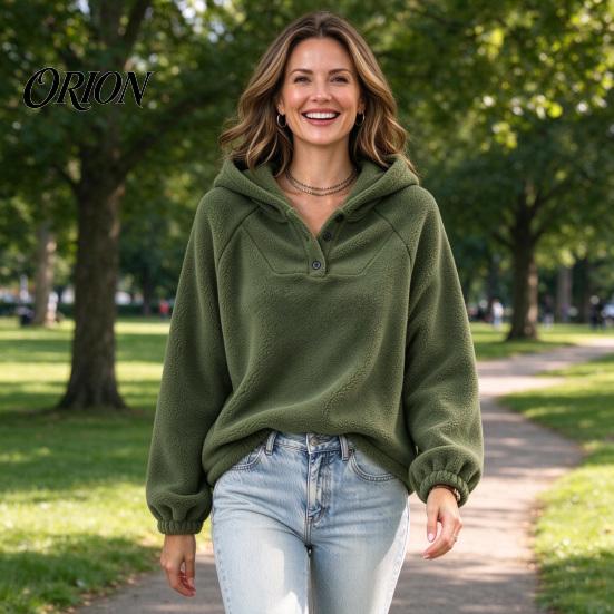 Oversized Hoodies for Women Autumn Winter Hoodie Women, Pullover Sweatshirt, Long Solid Color Fall Tops Sleeve Fleece Lined Hooded Casual Daily Wear