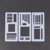 DIY Scrapbooking Record Template Flexible Handmade Stencils Tool 3 9pcs for Drawing Planners Art Craft Projects