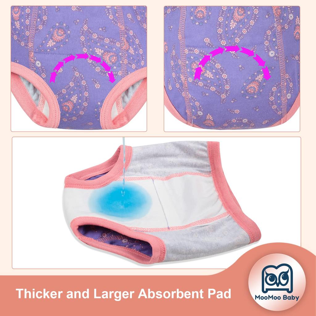 Training 6 High Kleinkind Toilettentraining 8 100 [MooMoo Baby] Hosen, Baumwolle, Lagen, Saugfähigkeit, Atmungsaktivität, Hosen, Jungen, Mädchen, Unterwäsche, Baby,