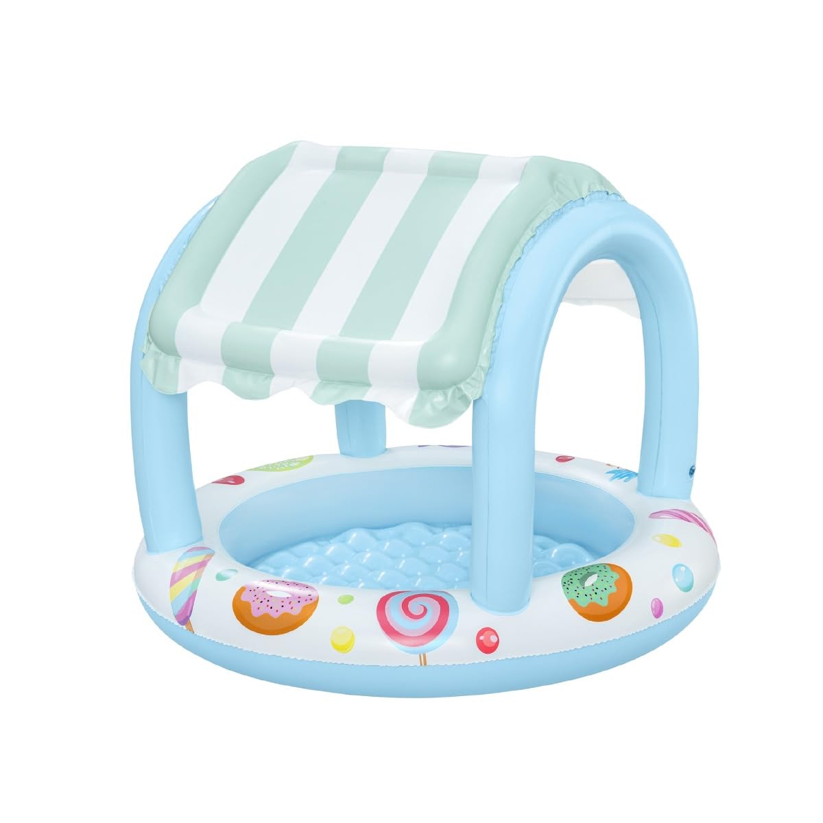 

Bestway Inflatable Sweet Shop Paddling Pool for Kids and Toddlers, Outdoor Garden Paddling Pool with Shade and Canopy, Baby Pool, Ages 2+, 1.04m x