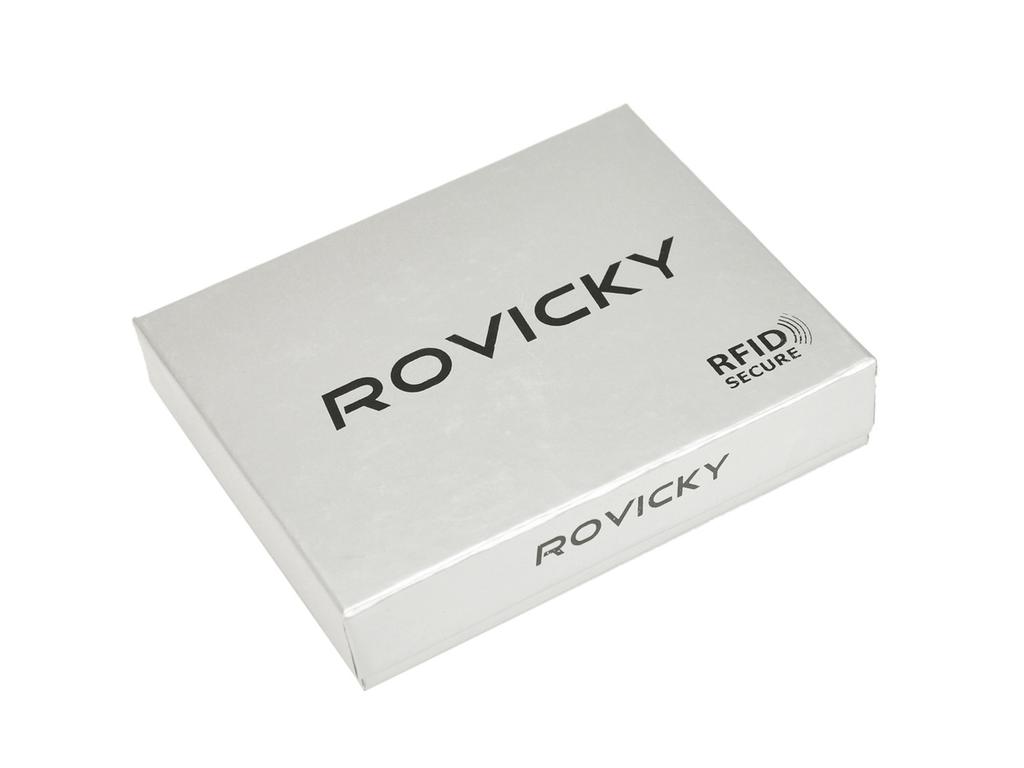 Herren Leder Geldbörse Rovicky PC-028-BAR RFID
