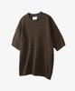 TOFFEE Classic Cable Round Neck Half Knit (Brown)