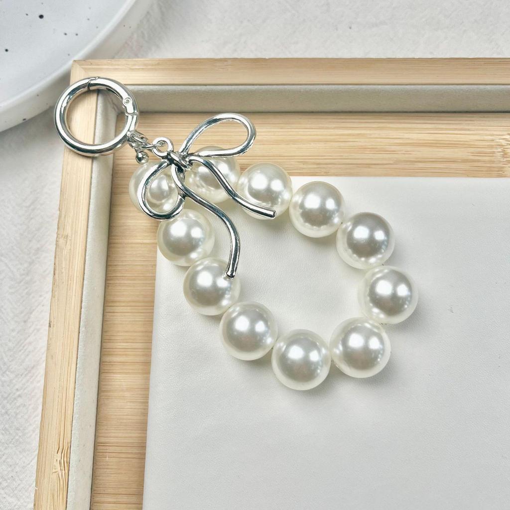 Kreativní náramek lásky a perlový přívěsek na klíče