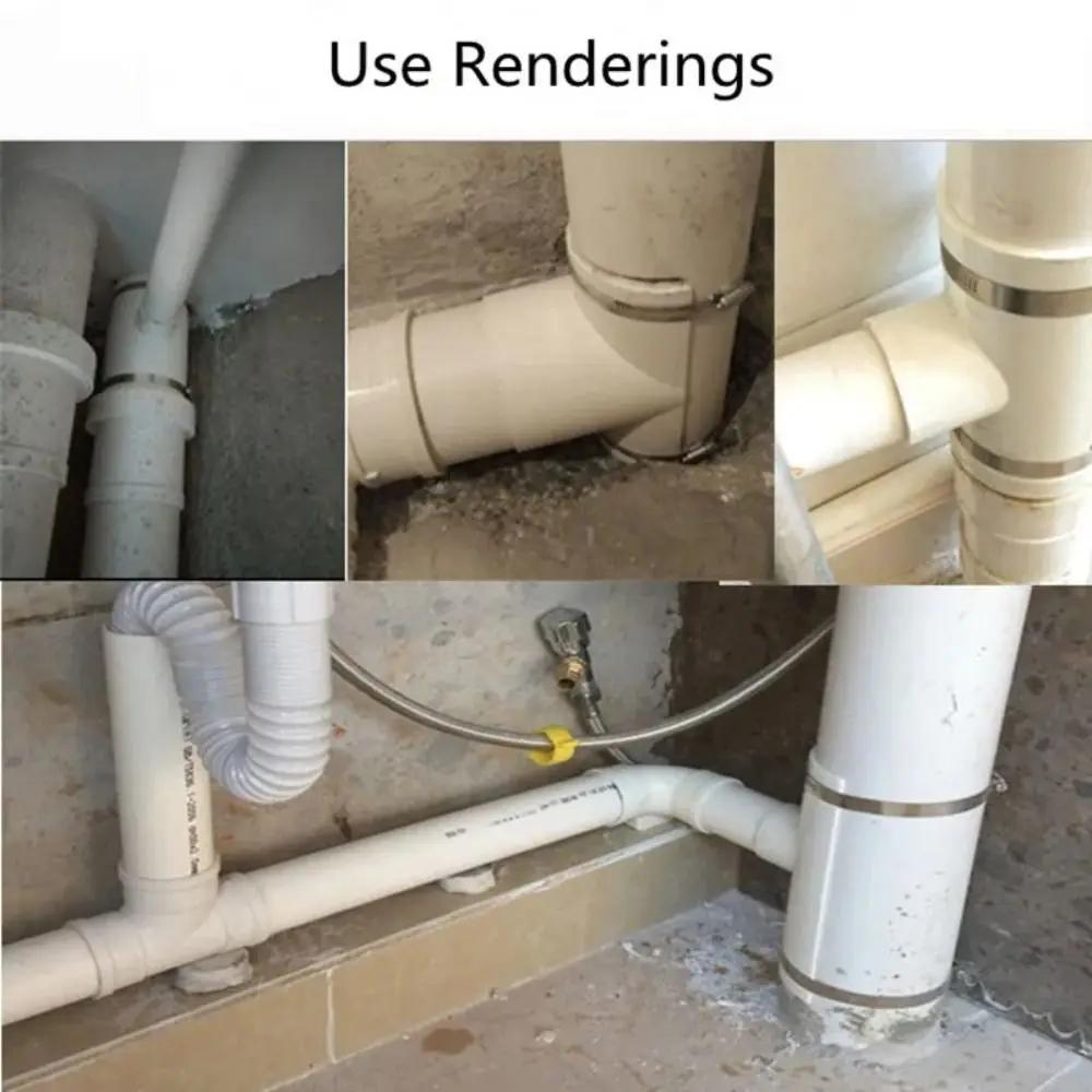 Neuer PVC-Schlauch-Reparaturflicken Weißes T-Stück Abflussrohr-Reparaturstücke 50 75 110 Schlauchverbinder Industriell