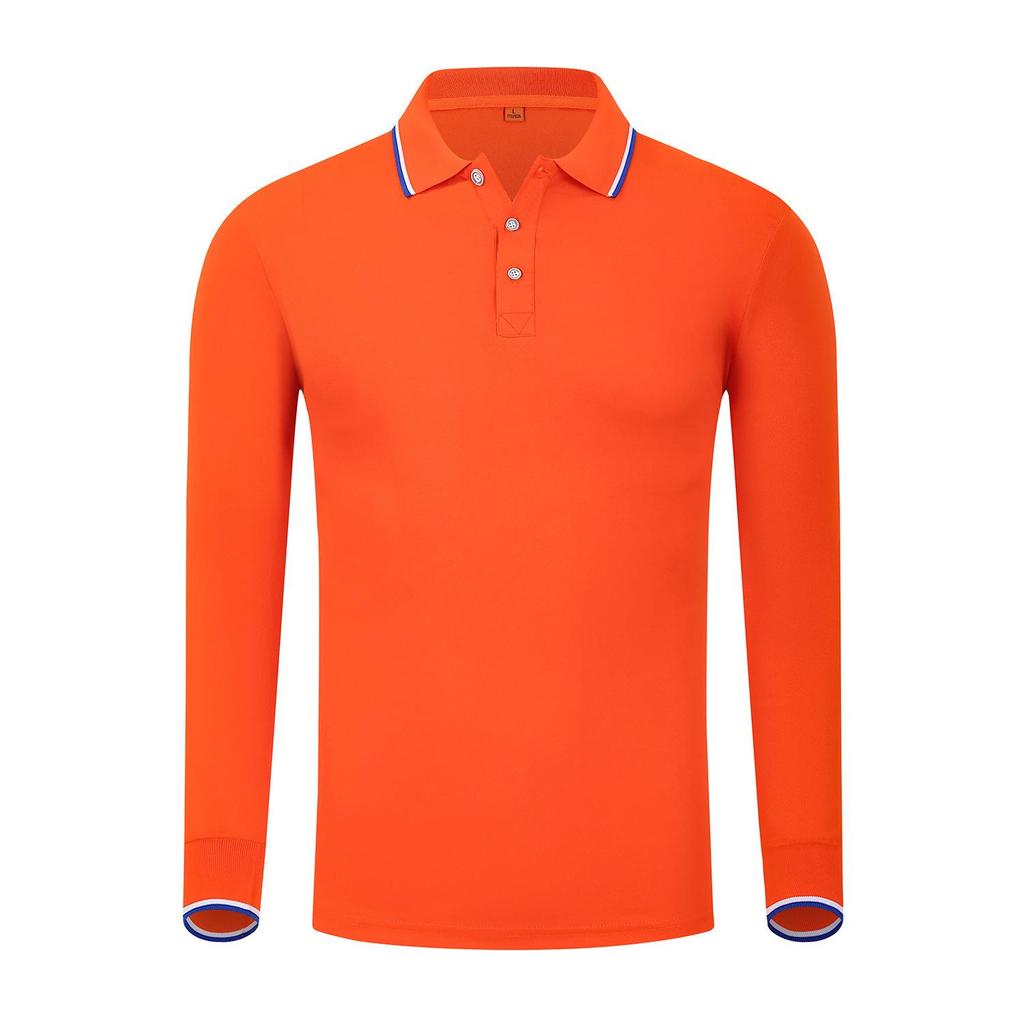 Polo Shirt with Custom Logo, Long-Sleeve, Autumn/Winter, Cultural Ad Shirt