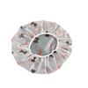 Waterproof Shower Cap for Women - Cute Floral Long Hair Cover, Reusable PE Single-Layer