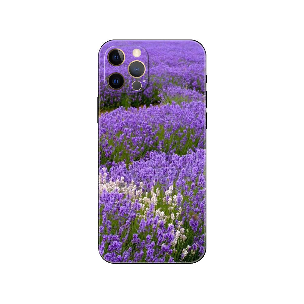 Etui na telefon lawendowy do iPhone'a 5 5s 2020 SE 6 6s 7 8 Plus X 10 XR XS 11 12 13 mini pro MAX czarne etui z tyłu z TPU