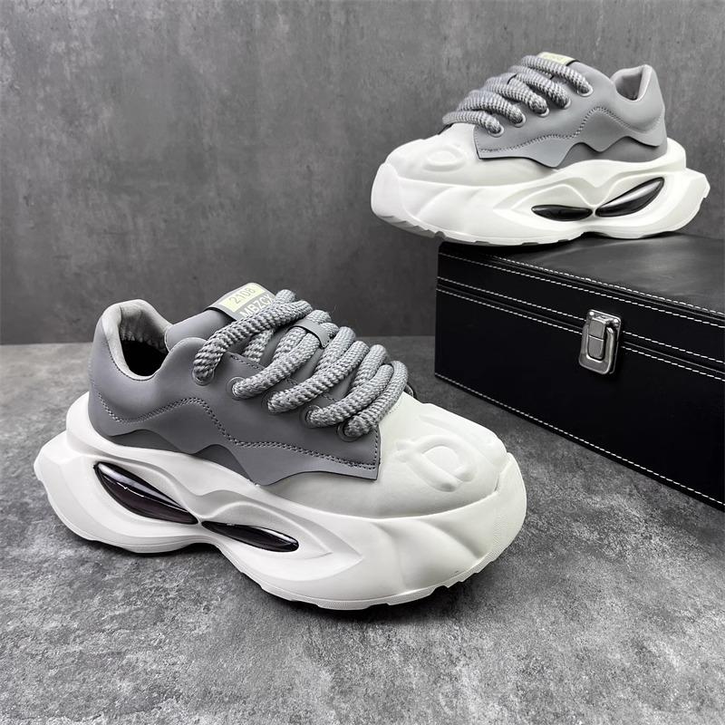 Summer new thick-soled heightened air cushion-soled dad trendy shoes 39 серый