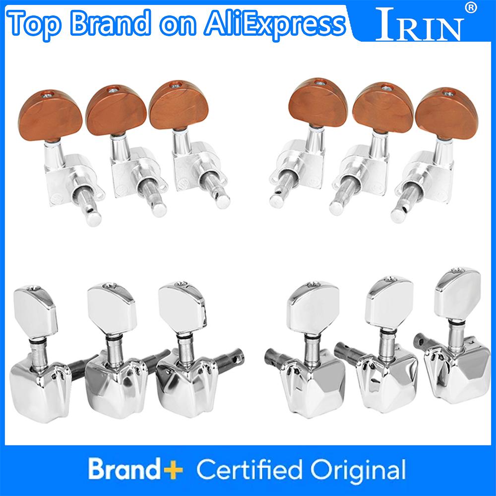 IRIN Folk Guitar String Tuning Pegs Semi-Closed/All-Closed Metal Guitar String Button Tuner Machine Heads Guitar Accessories