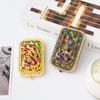 Square Compact Pocket Mirror Retro Double Sided Mirror Portable Peacock Makeup Mirror  Beauty