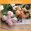 Bouquet de Fleurs de Rose Artificielle en Soie pour Décoration de Mariage et Accessoires de Photographie