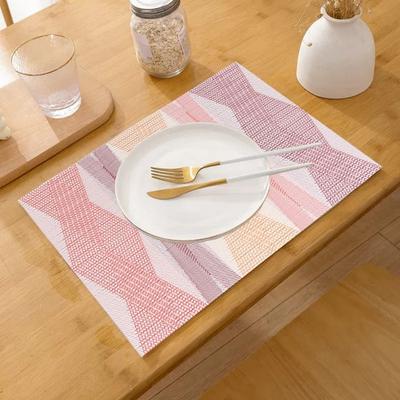 Esstisch-Tischset, hitzebeständiges Tischset, kratzfestes Tischset mit geometrischem Muster für Zuhause