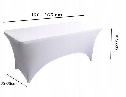 Tablecloth Cover Elastic Table 160Cm White