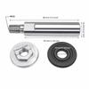 2SET 45 steel Angle Grinder Extension Rod Silver Rotary Polisher Extension Connecting Rod Set