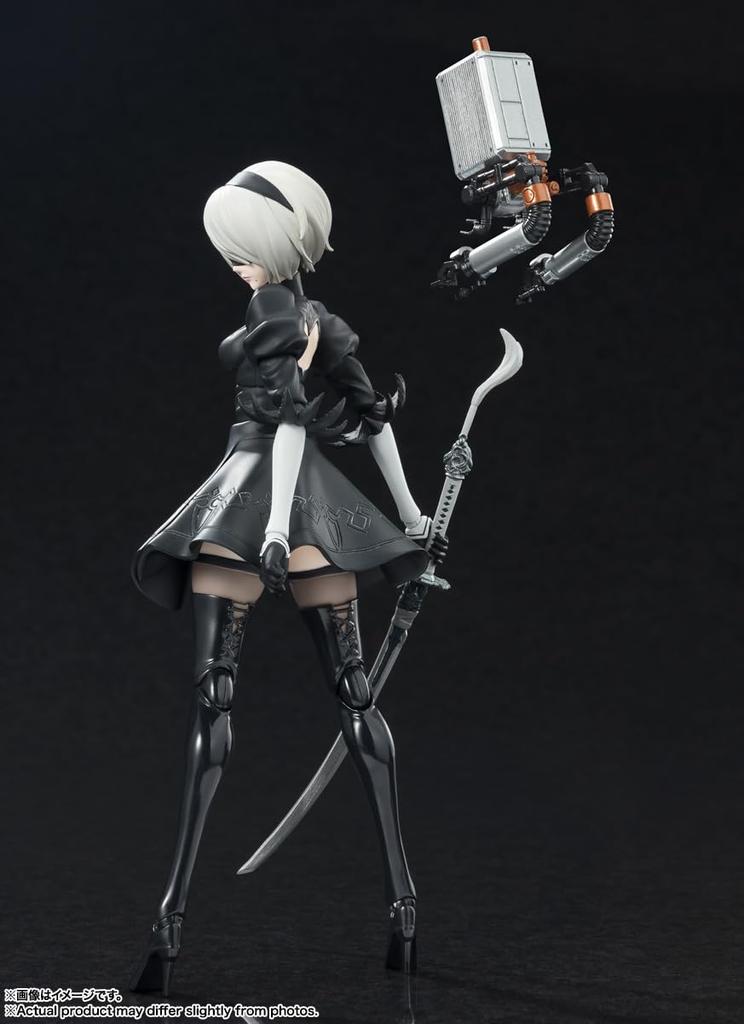 TAMASHII NATIONS 2B Approximately 150mm PVC ABS Painted Movable Figure S.H.Figuarts "NieRAutomata Ver1.1a" &